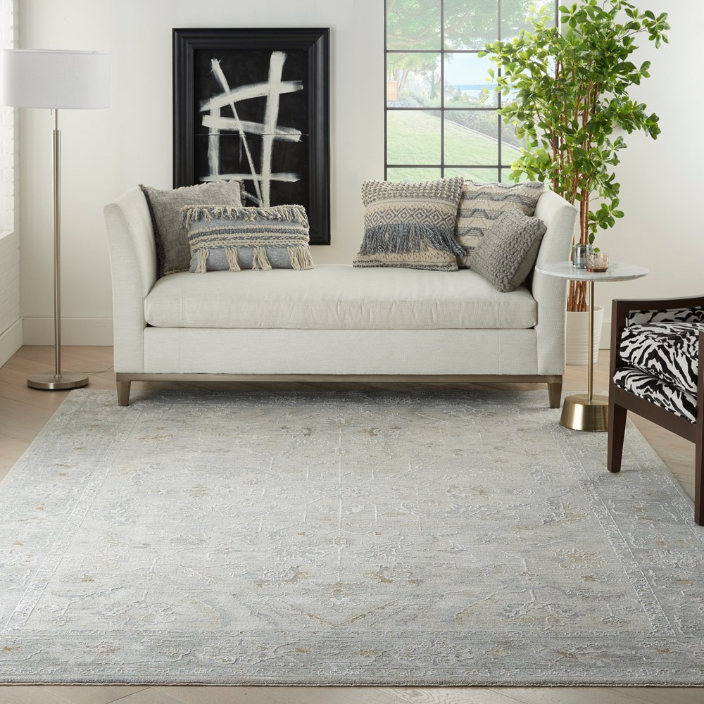 Nourison Infinite Persian Rugs IFT01 in Light Grey